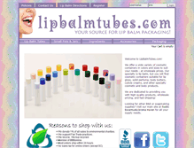 Tablet Screenshot of lipbalmtubes.com